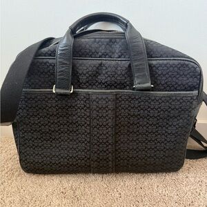 Coach Hudson Signature Canvas Commuter Briefcase